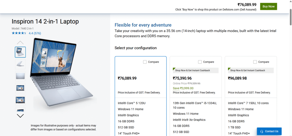 Dell Inspiron 14 2-in-1: A brisk laptop
