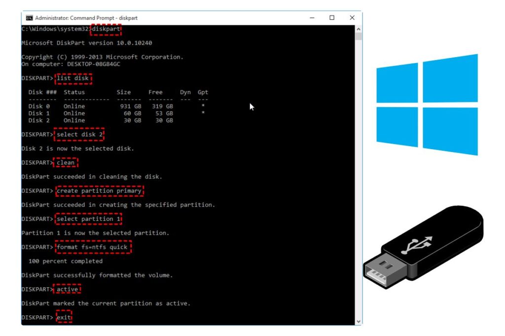 make pendrive bootable by using cmd