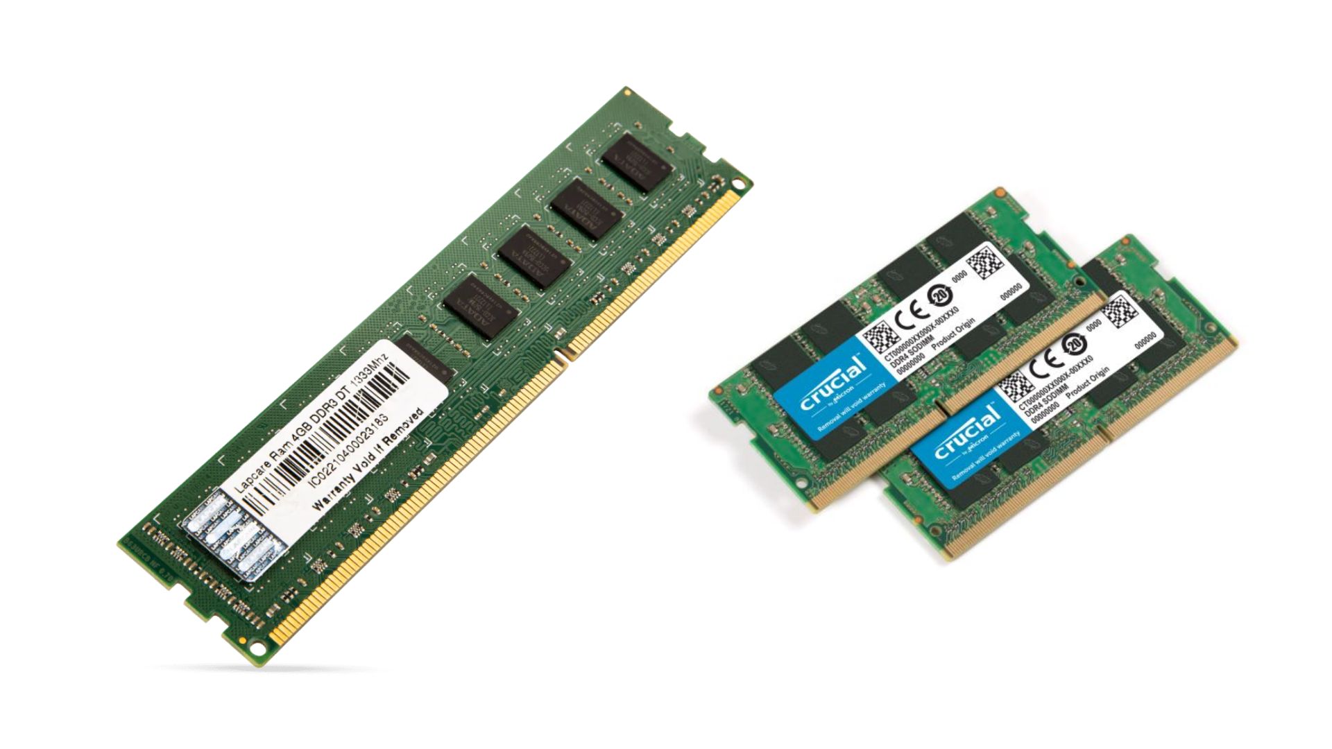 Desktop RAM and Laptop Motherboard RAM Information