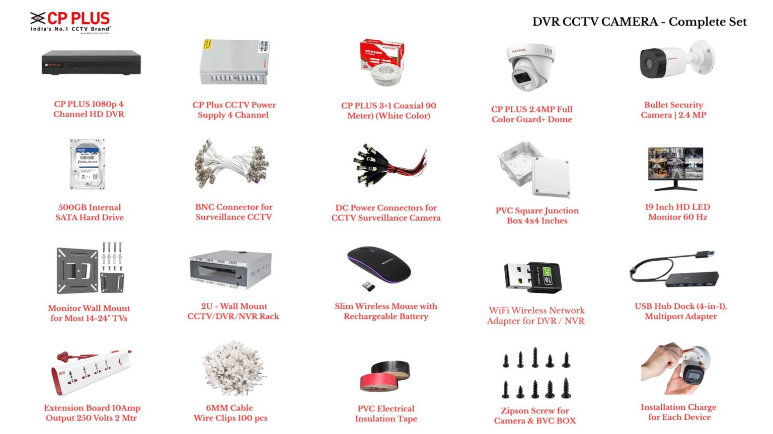 4 CCTV Camera Setup का कितना खर्च आता है? मॉनिटर से लेकर रेक तक की कम्पलीट जानकारी 