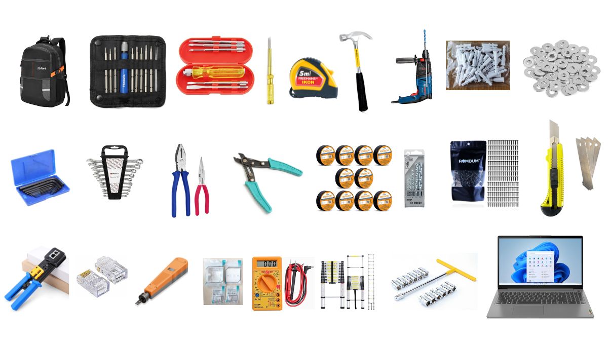 Basic Tools for CCTV Installation and Repair